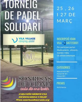 poster del torneo TORNEIG SOLIDRI SONRISAS DE UCRANIA