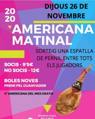 poster del torneo AMERICANA MATINAL
