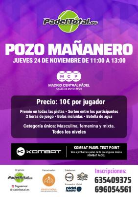 poster del torneo POZO MAÑANERO