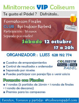 poster del torneo MINITORNEO COLISEUM