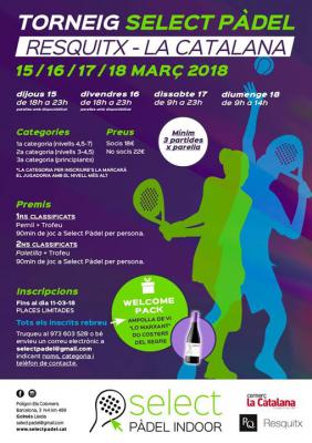 poster del torneo TORNEIG RESQUITX LA CATALANA