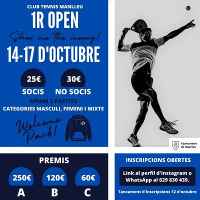 poster del torneo 1R OPEN SHOW ME THE MONEY