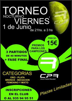 poster del torneo TORNEO NOCTURNO