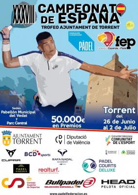 poster del torneo XXXVIIII CAMPEONATO DE ESPAÑA - TROFEO AJUNTAMENT DE TORRENT