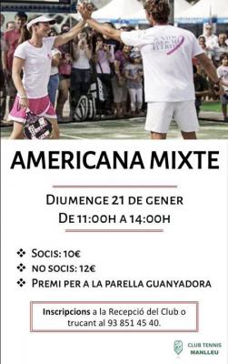 poster del torneo AMERICANA MIXTE
