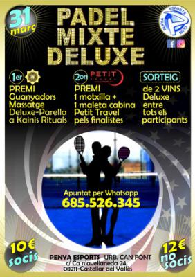 poster del torneo PÀDEL MIXTE DELUXE