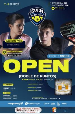 poster del torneo OPEN EVEN PADEL TOUR BURGOS