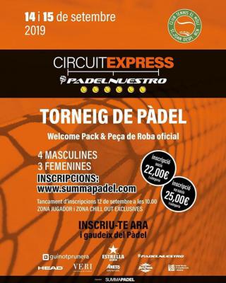 poster torneo CIRCUIT EXPRESS PADELNUESTRO