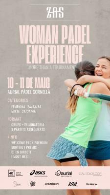 poster torneo ZAS WOMAN PADEL EXPERIENCE