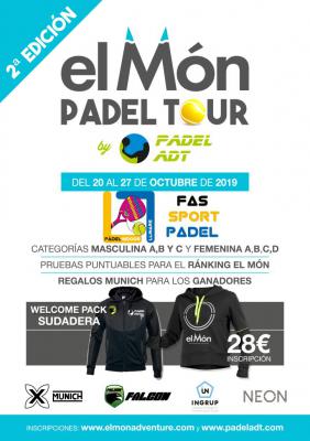 poster del torneo V PRUEBA EL MON PADEL TOUR 2019