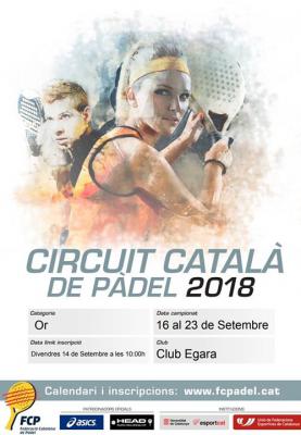 poster del torneo CIRCUIT CATALÀ 2018 OR