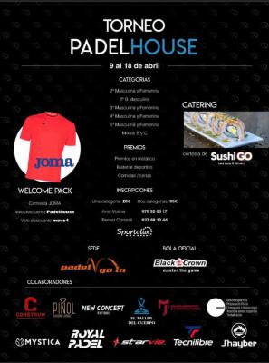 poster del torneo TORNEO PADELHOUSE
