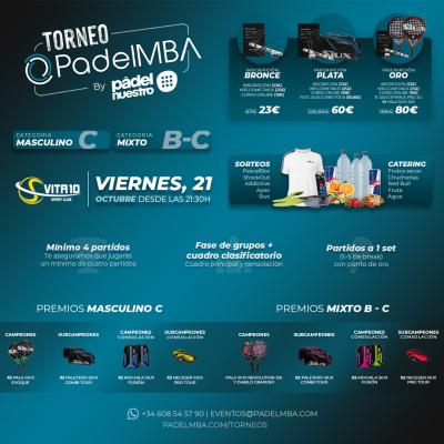 poster del torneo TORNEO PADELMBA BY PADELNUESTRO