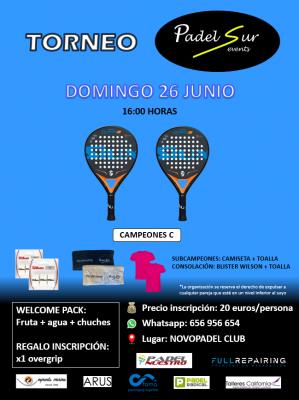 poster del torneo TORNEO PADELSUREVENTS