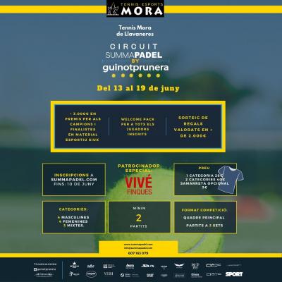 poster del torneo 5A PROVA CIRCUIT SUMMAPADEL BY GUINOTPRUNERA