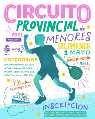 poster torneo CIRCUITO PROVINCIAL DE MENORES