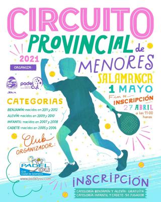 poster del torneo CIRCUITO PROVINCIAL DE MENORES