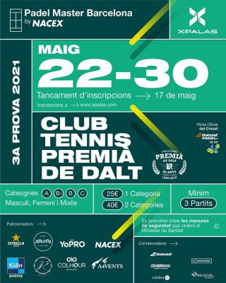 poster del torneo 3ª PROVA 2021 - PADEL MASTER BARCELONA BY NACEX