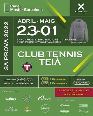 poster del torneo 3ª PROVA 2022