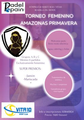 poster del torneo TORNEO FEMENINO AMAZONAS PRIMAVERA