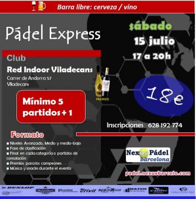 poster del torneo EXPRESS NEXUS PADEL + BARRA LIBRE 🍺🍷