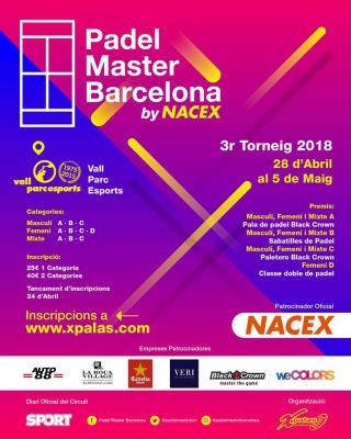 poster del torneo 3er TORNEIG PADEL MASTER BARCELONA