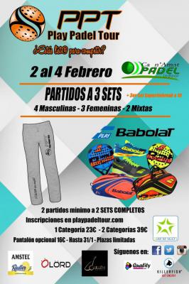 poster del torneo 1ª PRUEBA PPT 2018