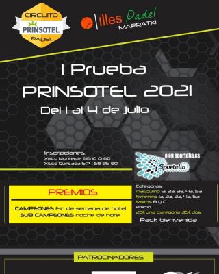 poster del torneo I PRUEBA CIRCUITO PRINSOTEL 2021