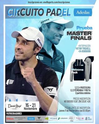 poster del torneo MASTER FINALS CIRCUITO PADEL ADESLAS
