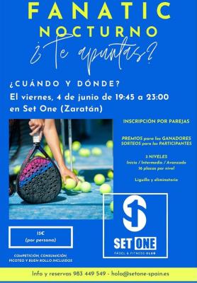 poster del torneo FANATIC NOCTURNO