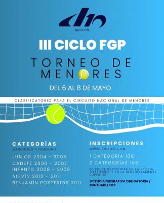 poster del torneo III CICLO DE LA FGP - TORNEO DE MENORES