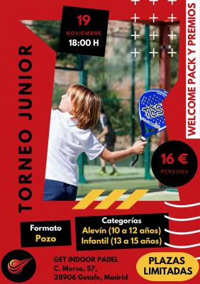 poster del torneo TORNEO JUNIOR PÁDEL ACCIÓN