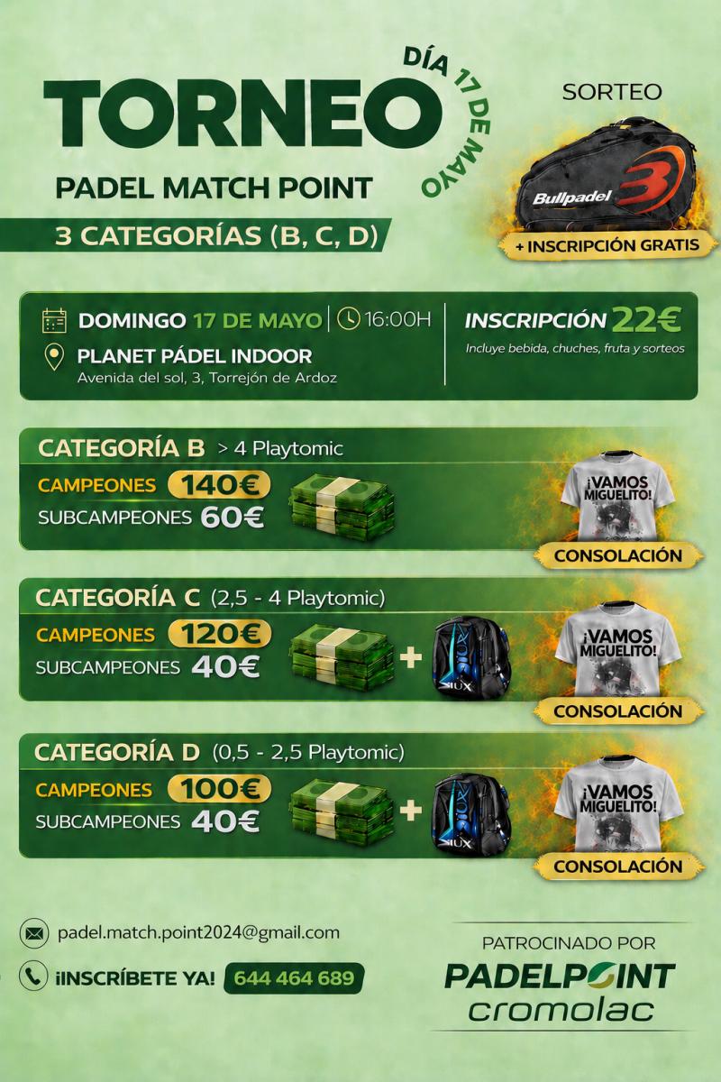 cartel del torneo