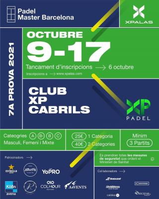 poster torneo 7A PROVA 2021 XP PADEL CABRILS