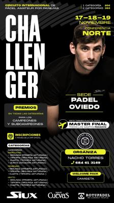 poster del torneo 2DO CHALLENGER ASTURIAS EVEN PADEL - PADEL OVIEDO