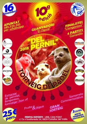 poster del torneo 10º EDICIÓ TORNEIG -DEL PERNIL-