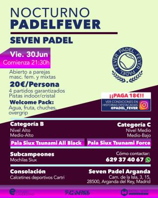 poster del torneo ¡ÚLTIMAS PLAZAS! - ABIERTO A PAREJAS MASCULINAS, FEMENINAS Y MIXTAS