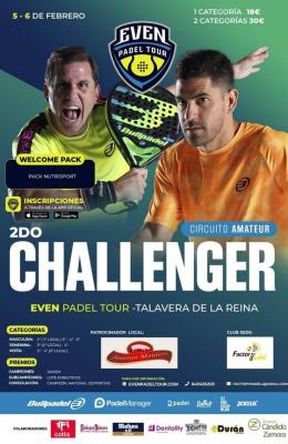 poster del torneo 2DO CHALLENGER EVEN PADEL TOUR TALAVERA