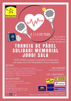 poster del torneo TORNEIG SOLIDARI MEMORIAL JORDI SALA