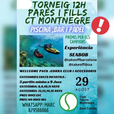 poster del torneo TORNEIG 12H PARES I FILLS