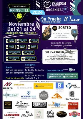 poster del torneo IX PRUEBA CIRCUITO PRINSOTEL