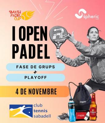 poster torneo I OPEN DEL CIRCUIT SMASH PADEL