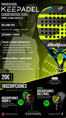 poster del torneo TORNEO KEEPADEL& MADRID CENTRAL PADEL
