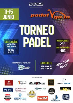 poster torneo TORNEO PADEL GOIN