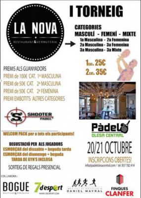 poster del torneo I TORNEIG LA NOVA