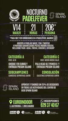 poster del torneo NOCTURNO PADEL FEVER - MASCULINO, FEMENINO Y MIXTO (A Y C)