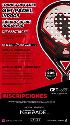 poster del torneo TORNEO KEEPADEL & GET INDOOR