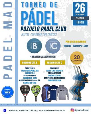 poster del torneo TORNEO DE PADEL