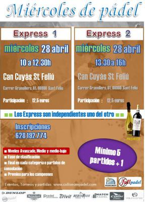 poster del torneo MIERCOLES DE PADEL!!