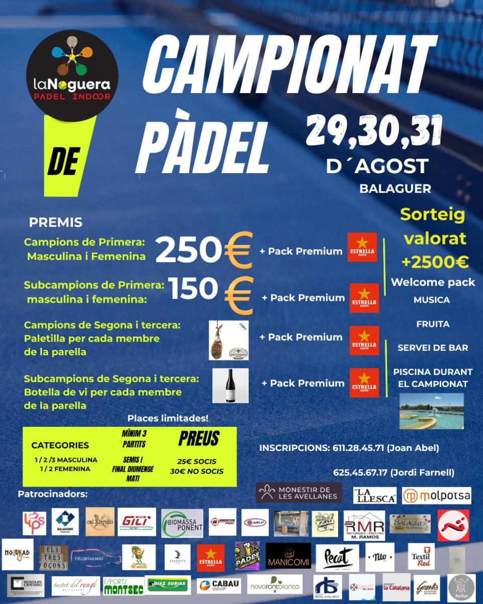 cartel del torneo